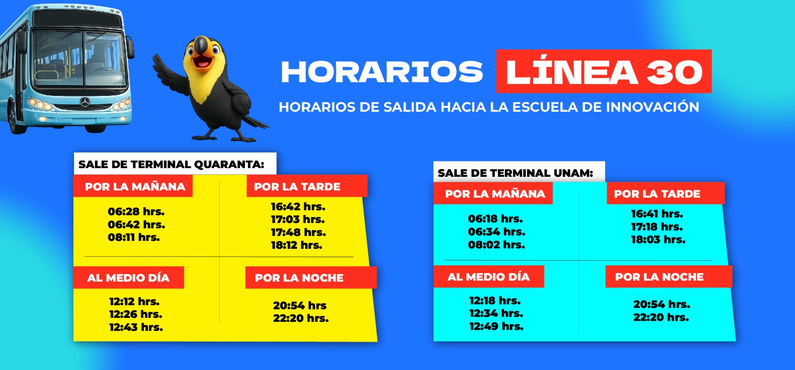 Horarios colectivos